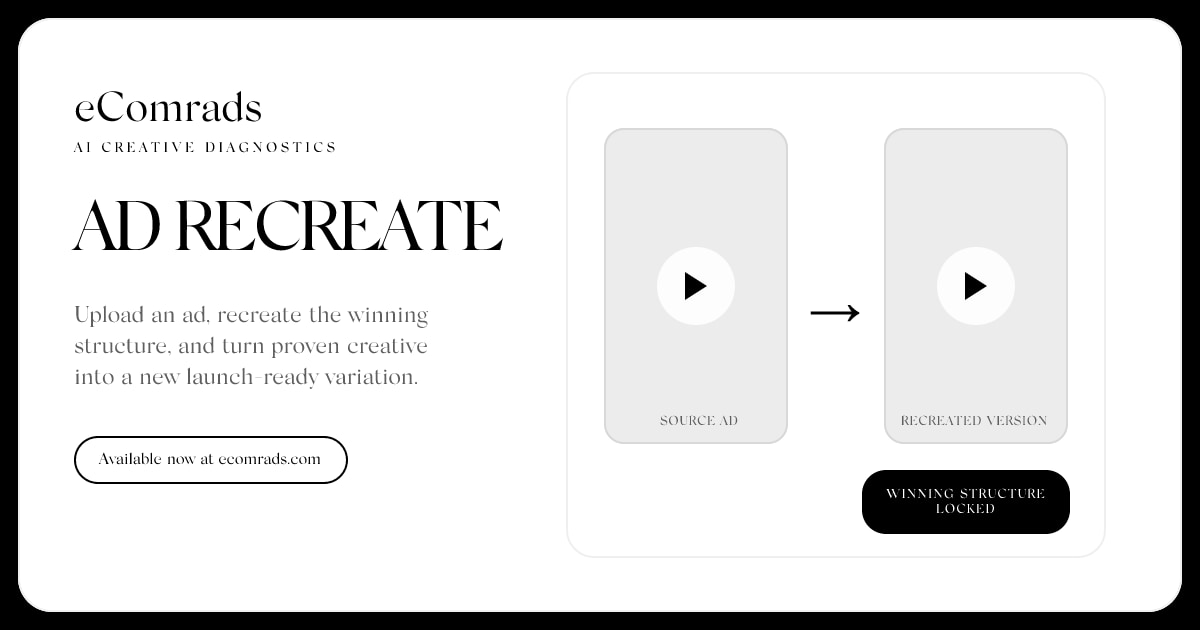 Ad Recreate preview